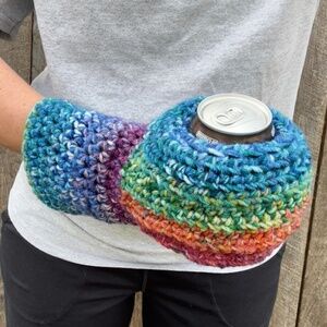 Tie Dye Crochet Koozie Mitt